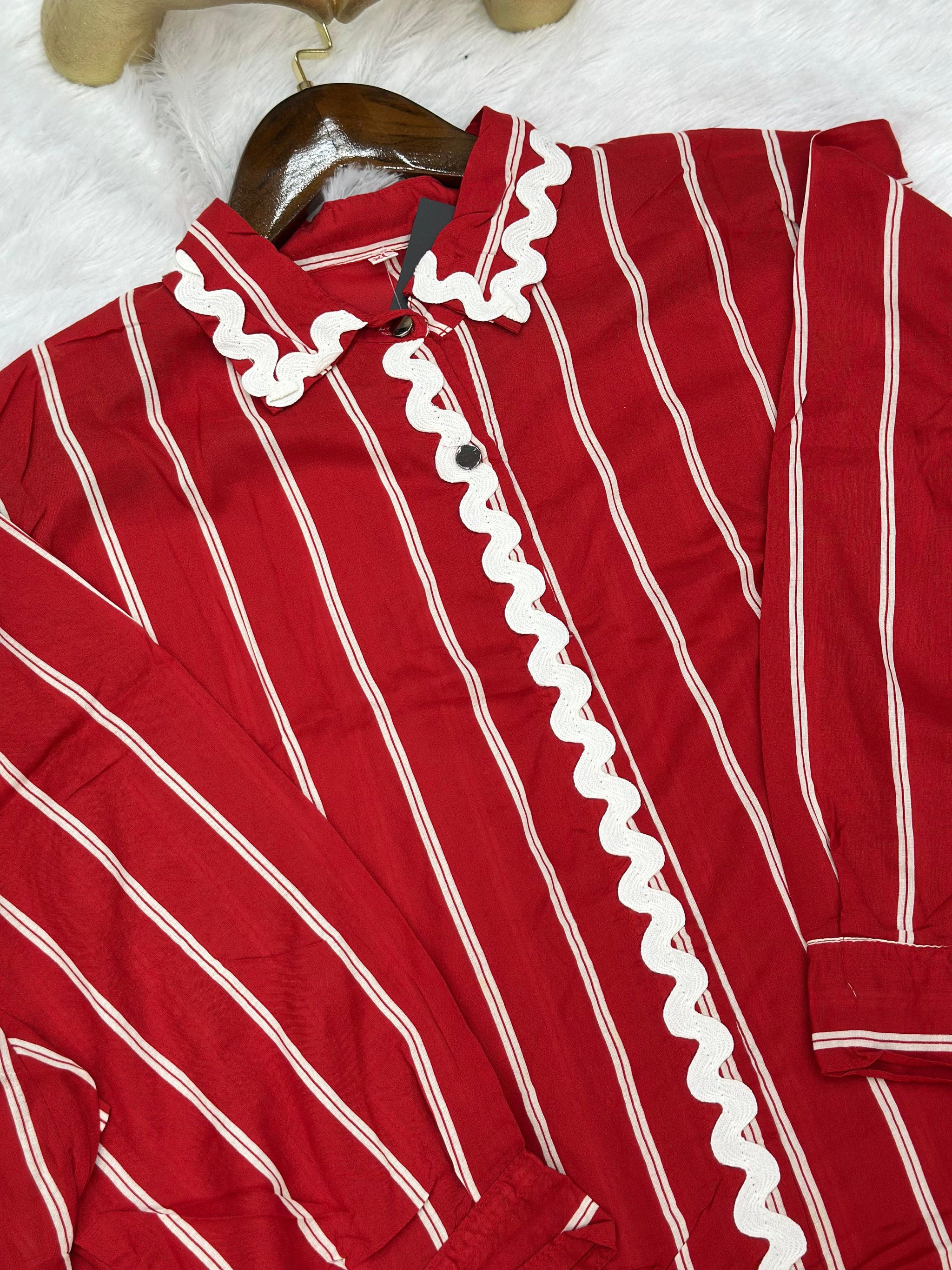 694 Casual Cordsets - Red & White