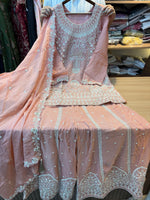 316 Imperial OG Husnara Gharara Set - Dusty Rose