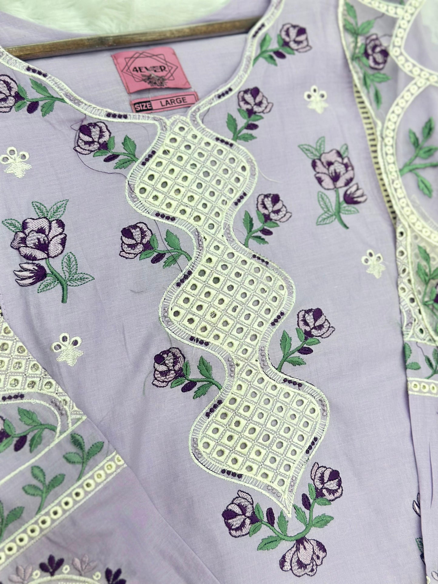 657 Premium Pakistani Lawn Cordset Set