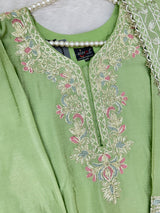 1435 Heavy Pakistani Partywear - Green