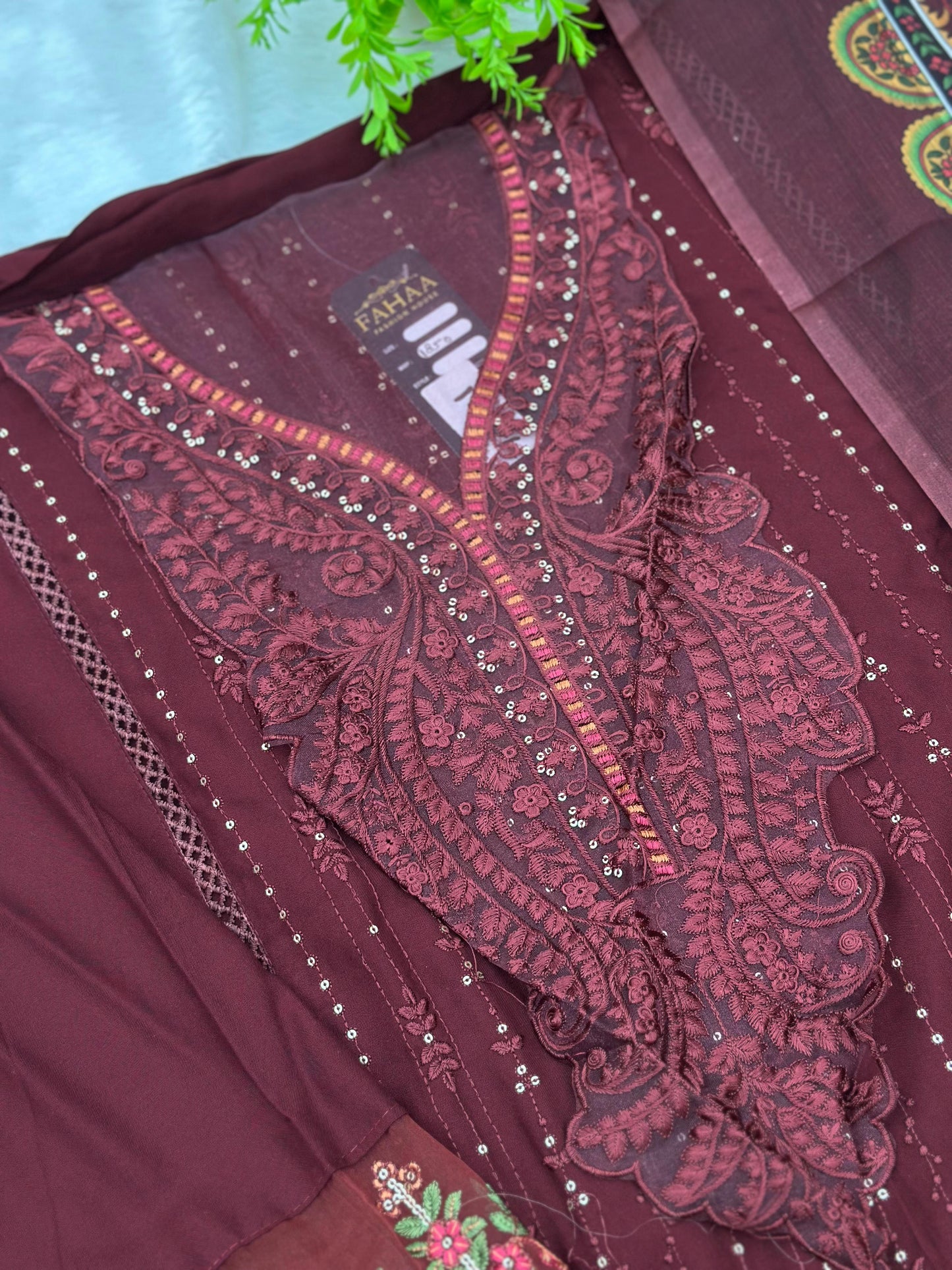 963 Maria-B Unstitched Pakistani Embroidered Suit