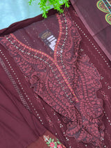 963 Maria-B Unstitched Pakistani Embroidered Suit