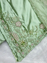 638 Mushk Farshi Set - Pista Green