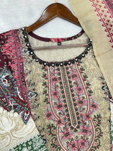 1302 Pakistani Embroidered Suit - Vandana Aarzu