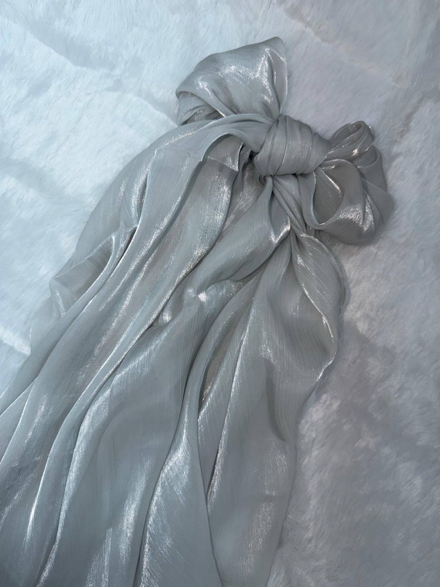 601 Organza Hijab - Silver