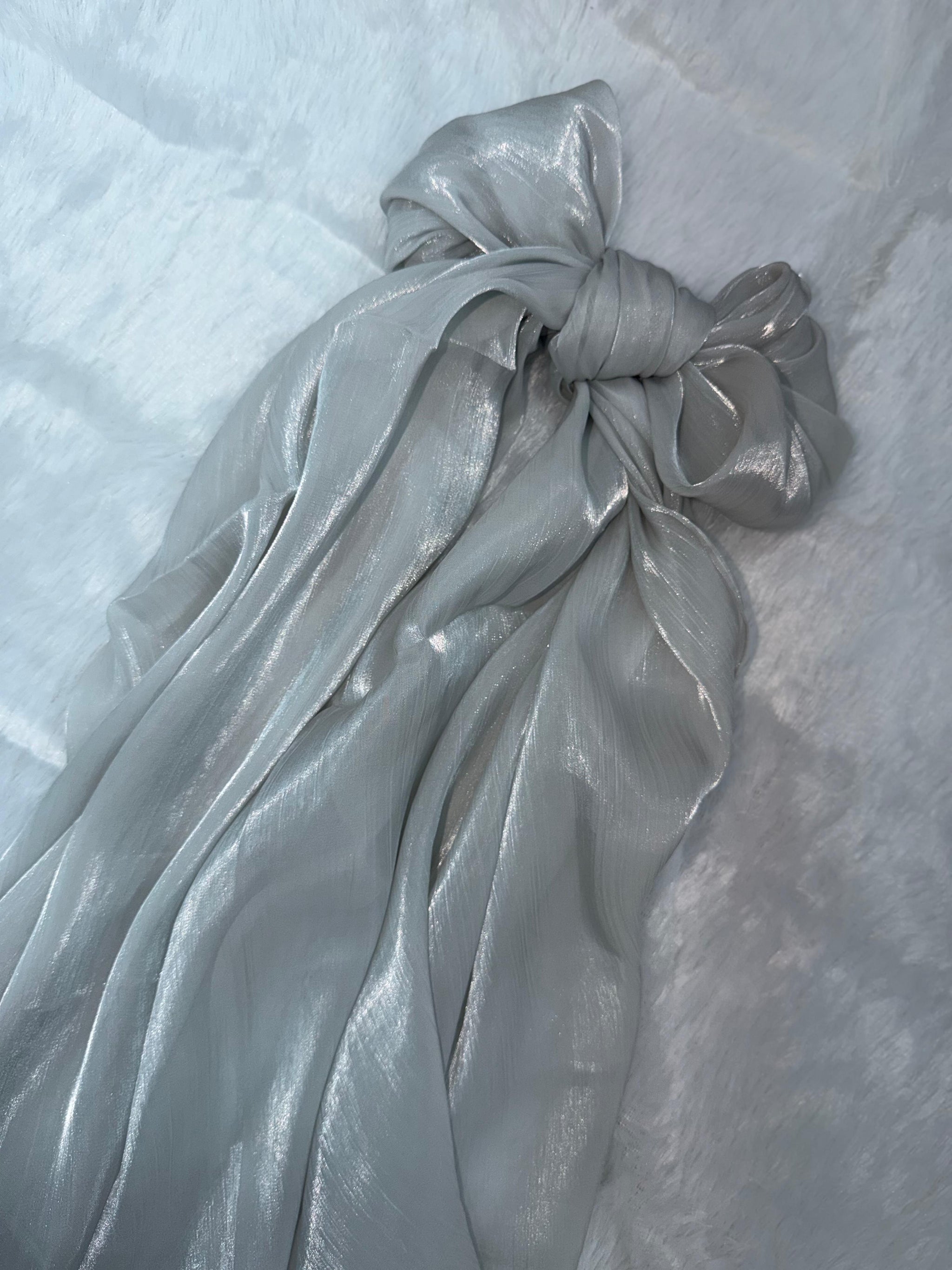 601 Organza Hijab - Silver