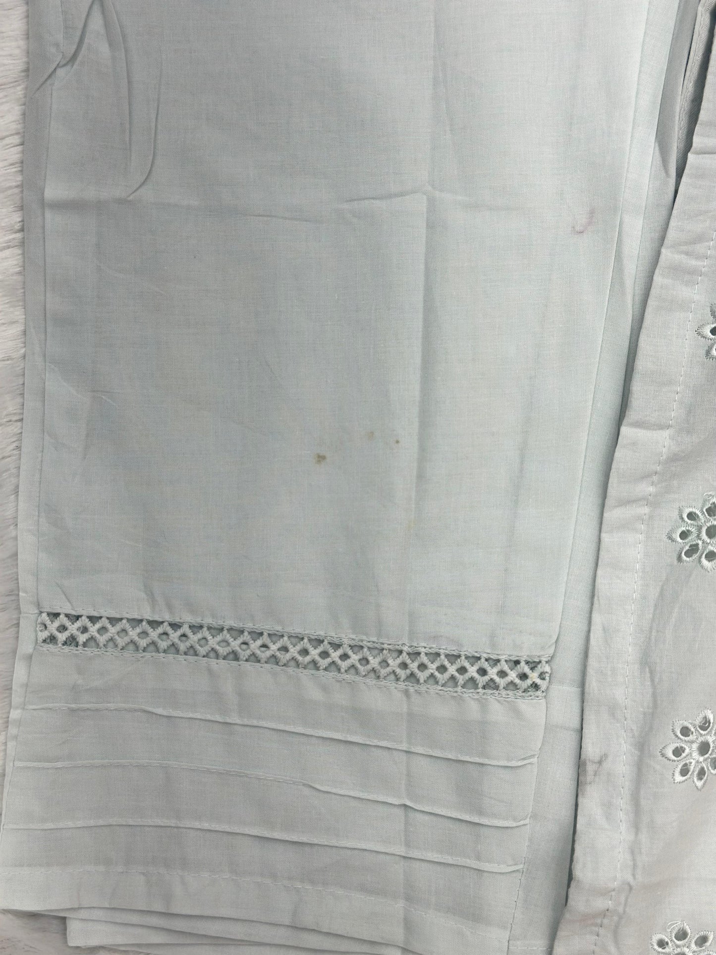 659 Premium Pakistani Lawn Cordset Set - Aqua