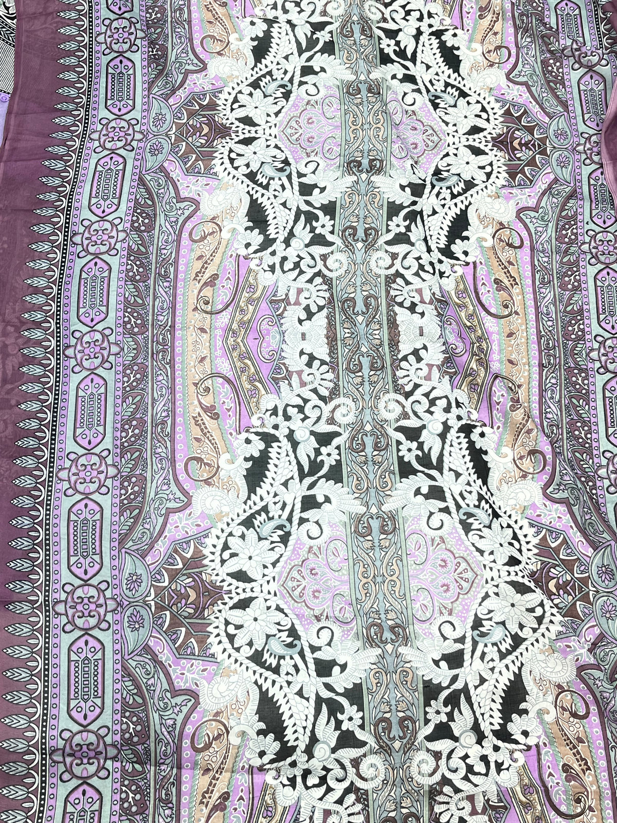 1449 Pakistani Embroidered Suit - Plum Purple