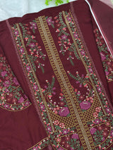 964 Maria-B Unstitched Pakistani Embroidered Suit
