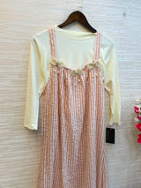 997 Floral Flare Coord Set - Peach