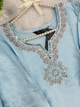 1431 Heavy Pakistani Partywear - Sky Blue