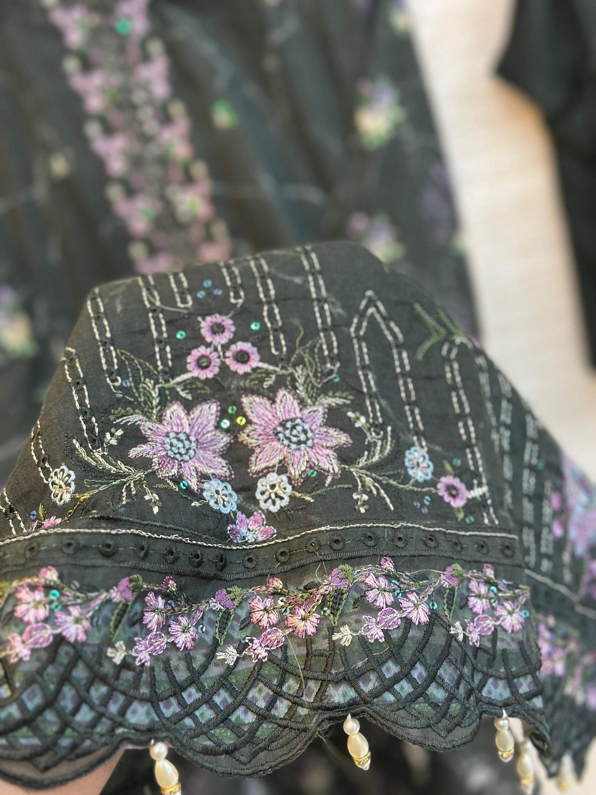 403 Floral Lawn Suit