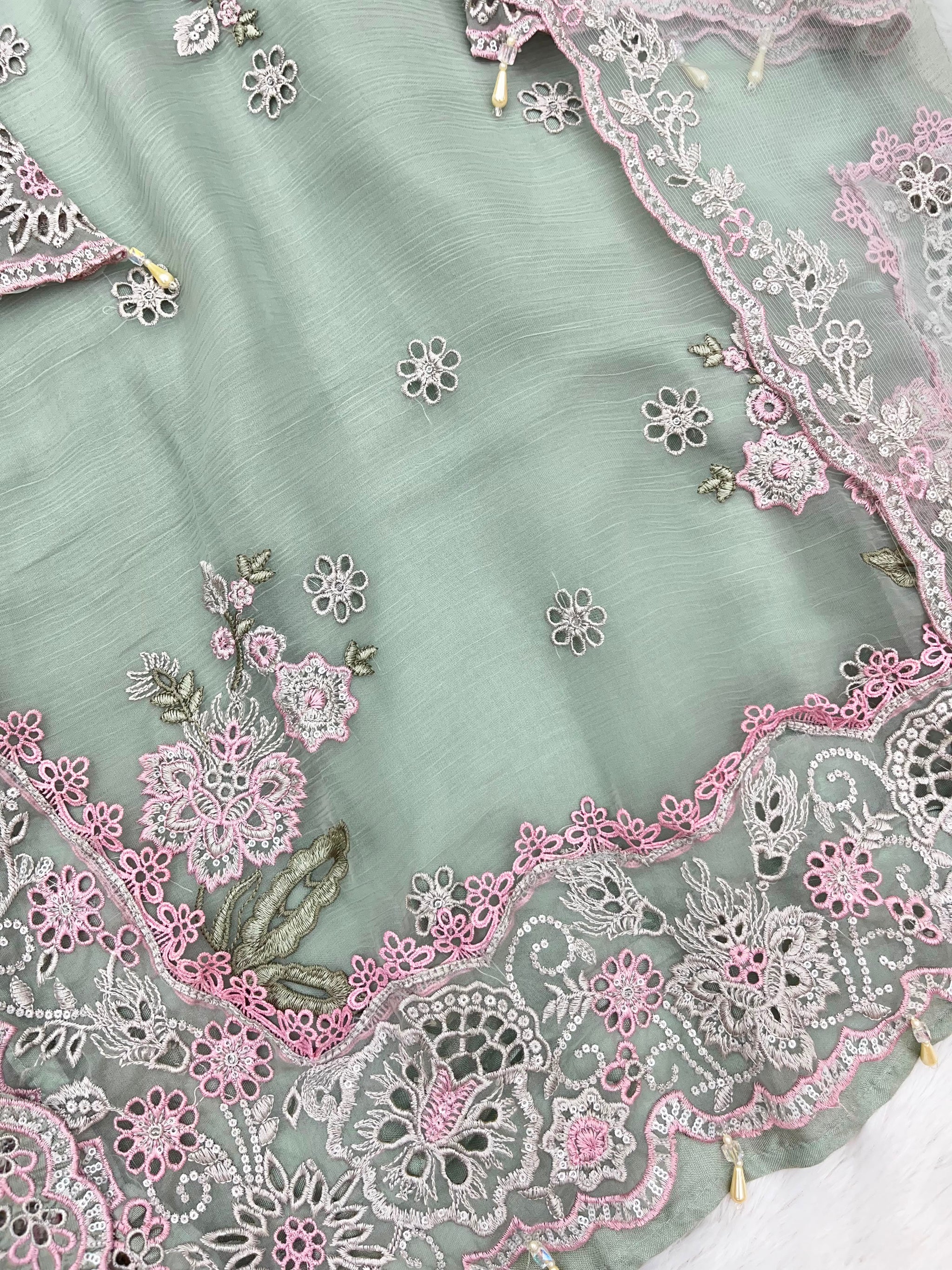 1144 Premium Pakistani Partywear - Sea Green