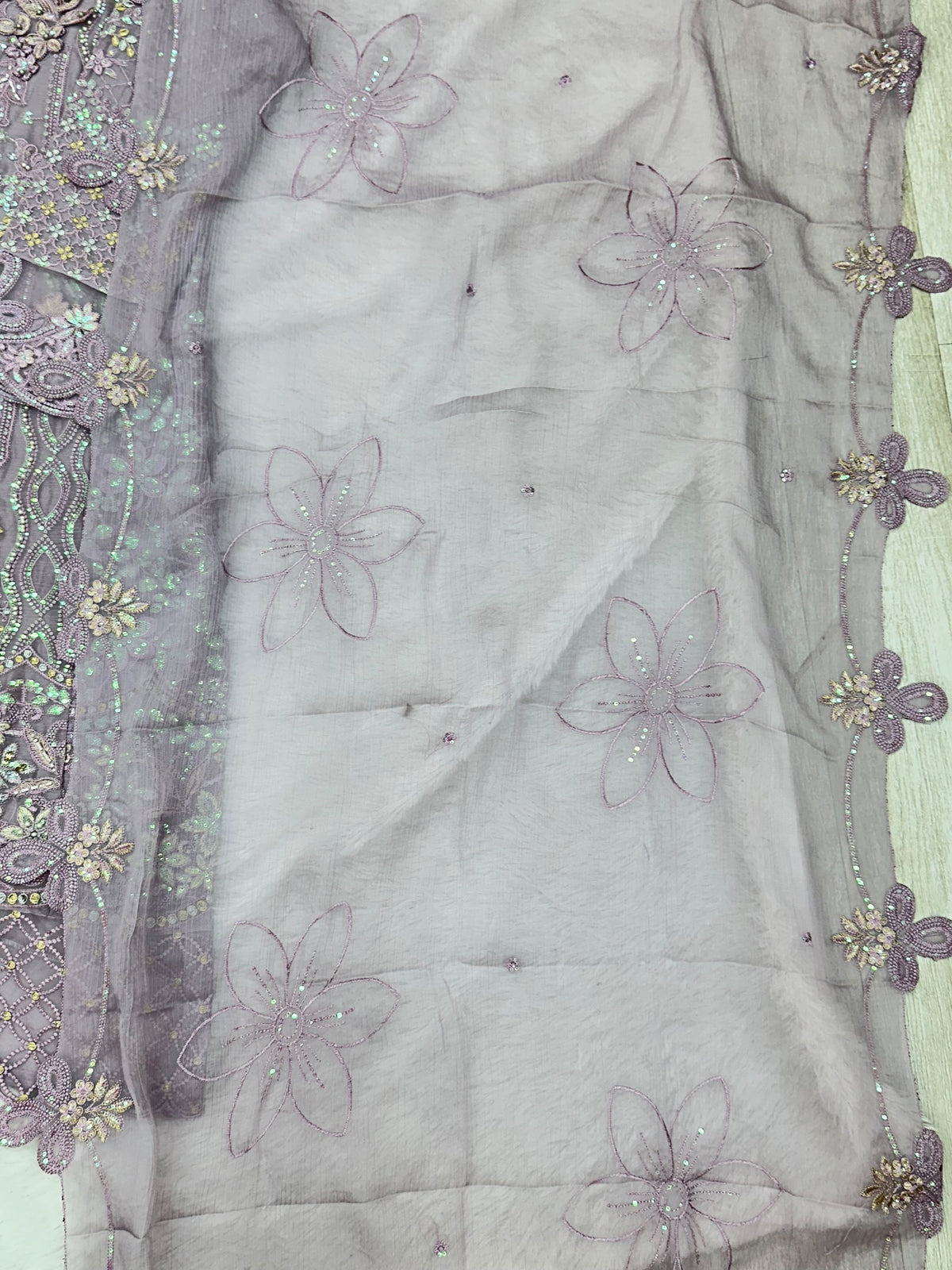 1433 Heavy Pakistani Partywear -  Lilac