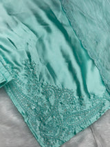 635 Mushk Farshi Set - Aqua