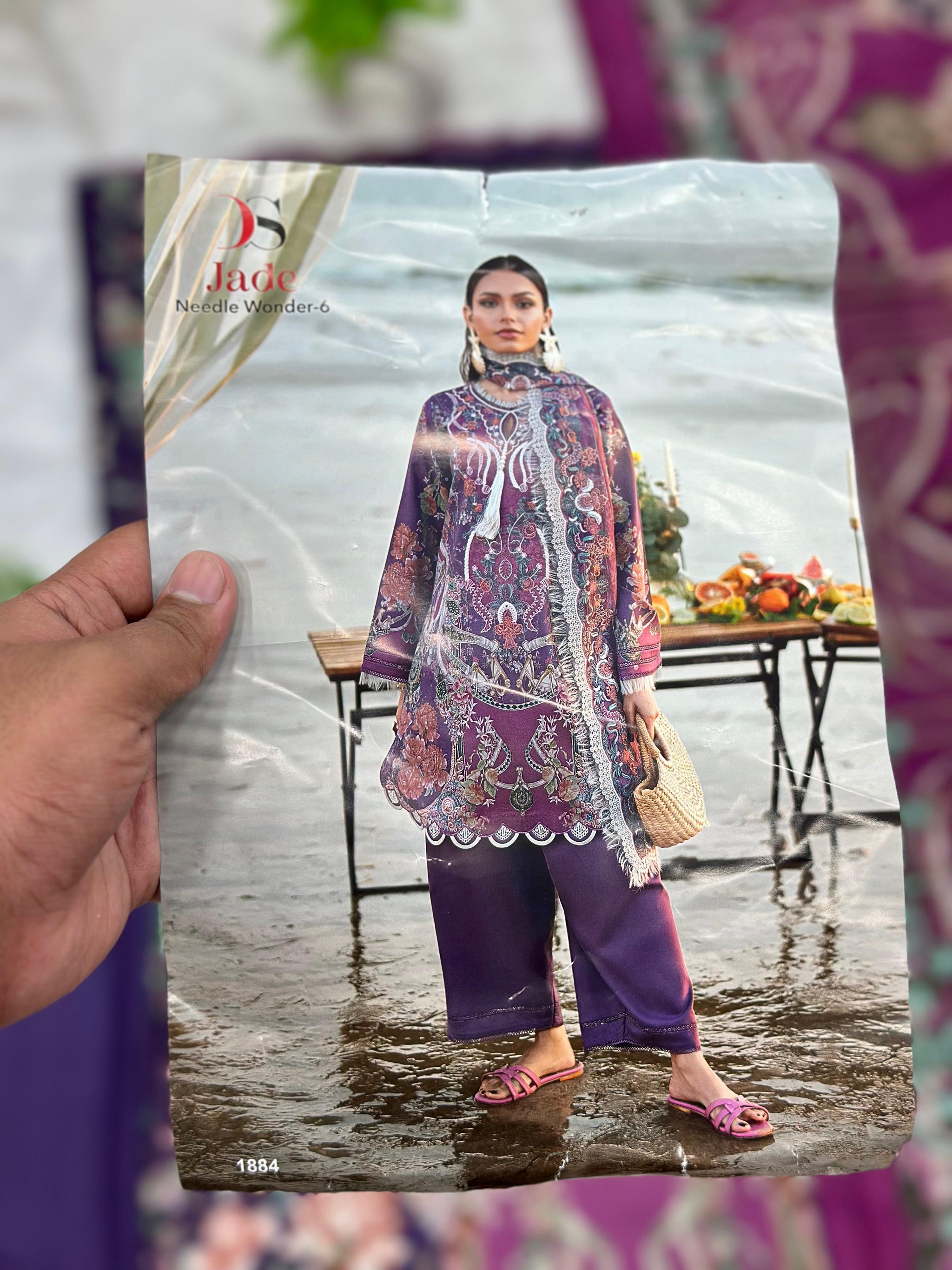 1000 Unstitched Casual Lawn Suit