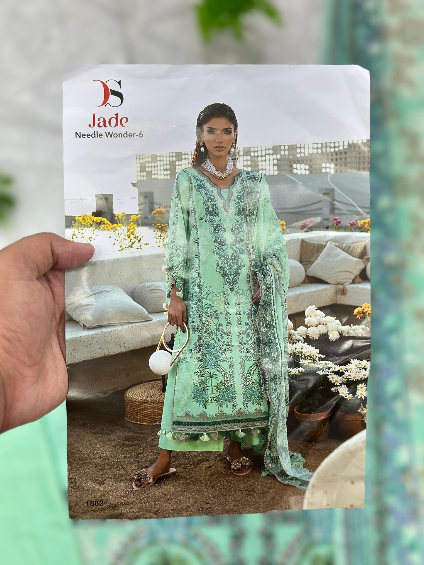 1003 Unstitched Casual Lawn Suit