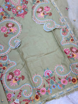 708 Pakistani Embroidery Coord set -  Pista