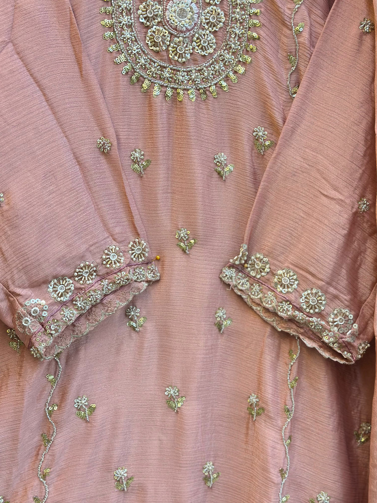 1784 Pakistani Party Wear - Dusty Peach