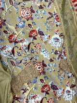 1337 Pakistani Lawn Suit - Beige