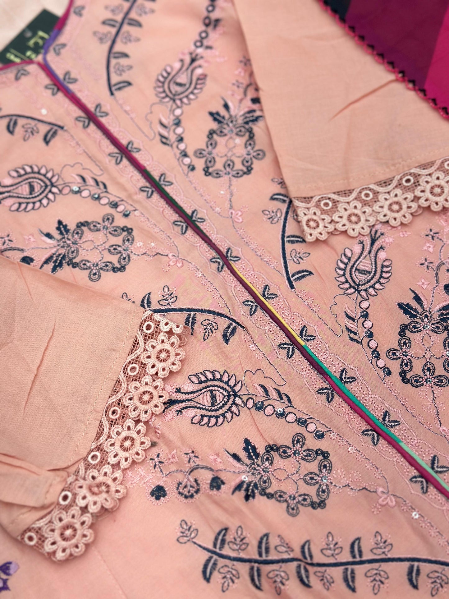 625 Premium Pakistani Lawn Suit - Pink