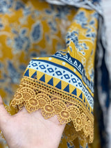 Code 567 HALA V NECK PAKISTANI LAWN COTTON SUIT