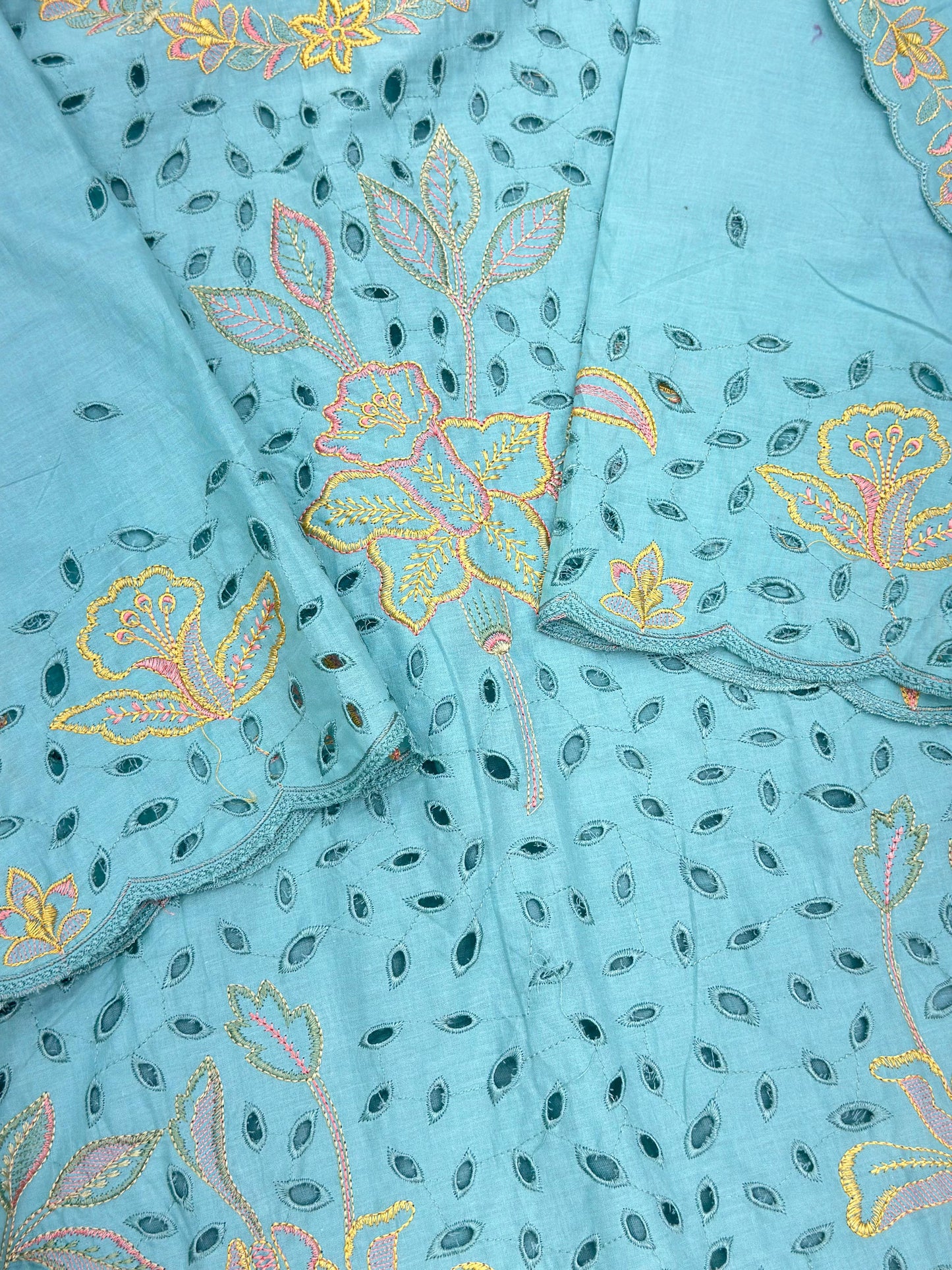 631 Premium Pakistani Lawn Suit - Aqua