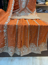 316 Imperial OG Husnara Gharara Set - Sunset Ochre