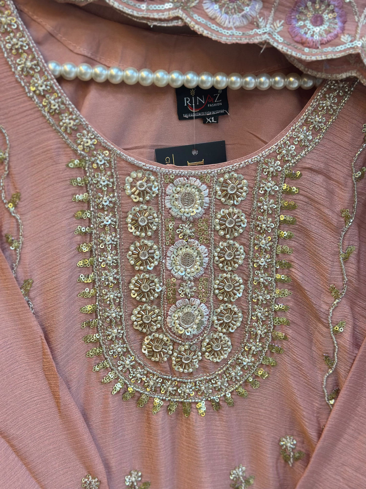 1784 Pakistani Party Wear - Dusty Peach