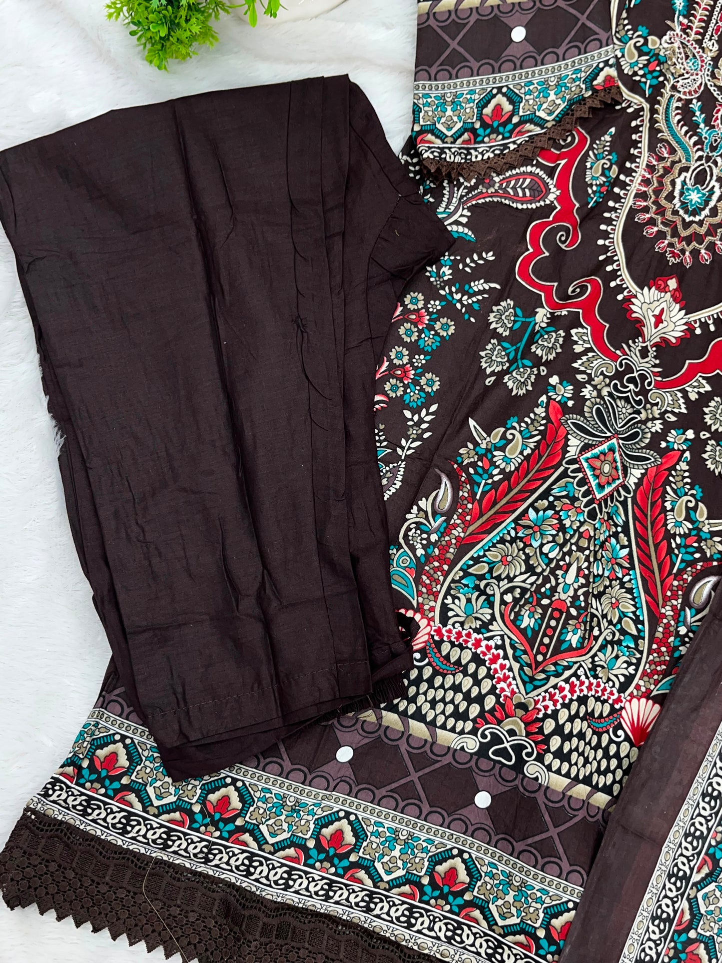 1214 Pakistani Embroidered Suit