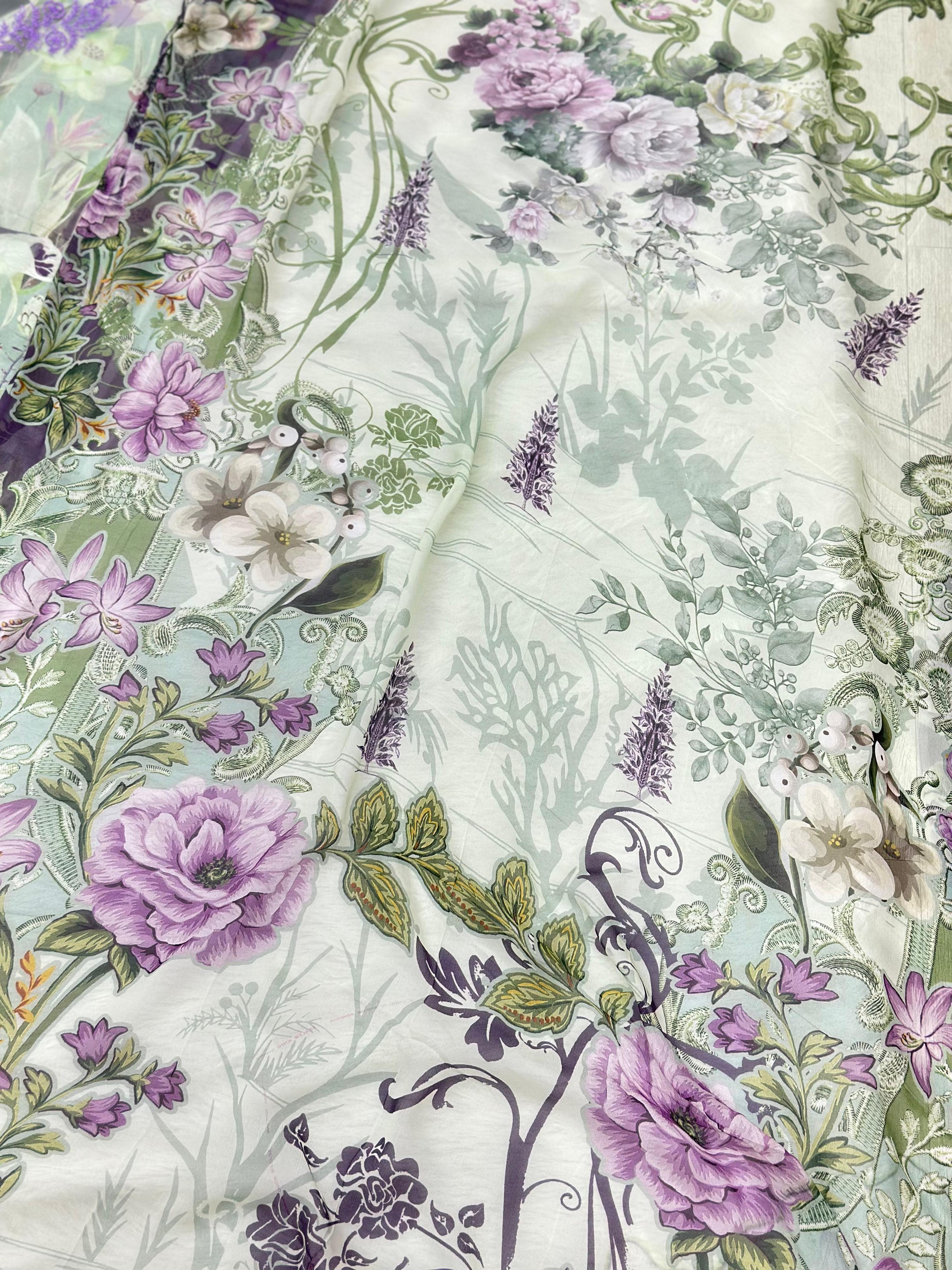 885 Unstitched OG Jade Jasmine 3pc lawn suit