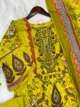 1221 Pakistani Embroidered Suit