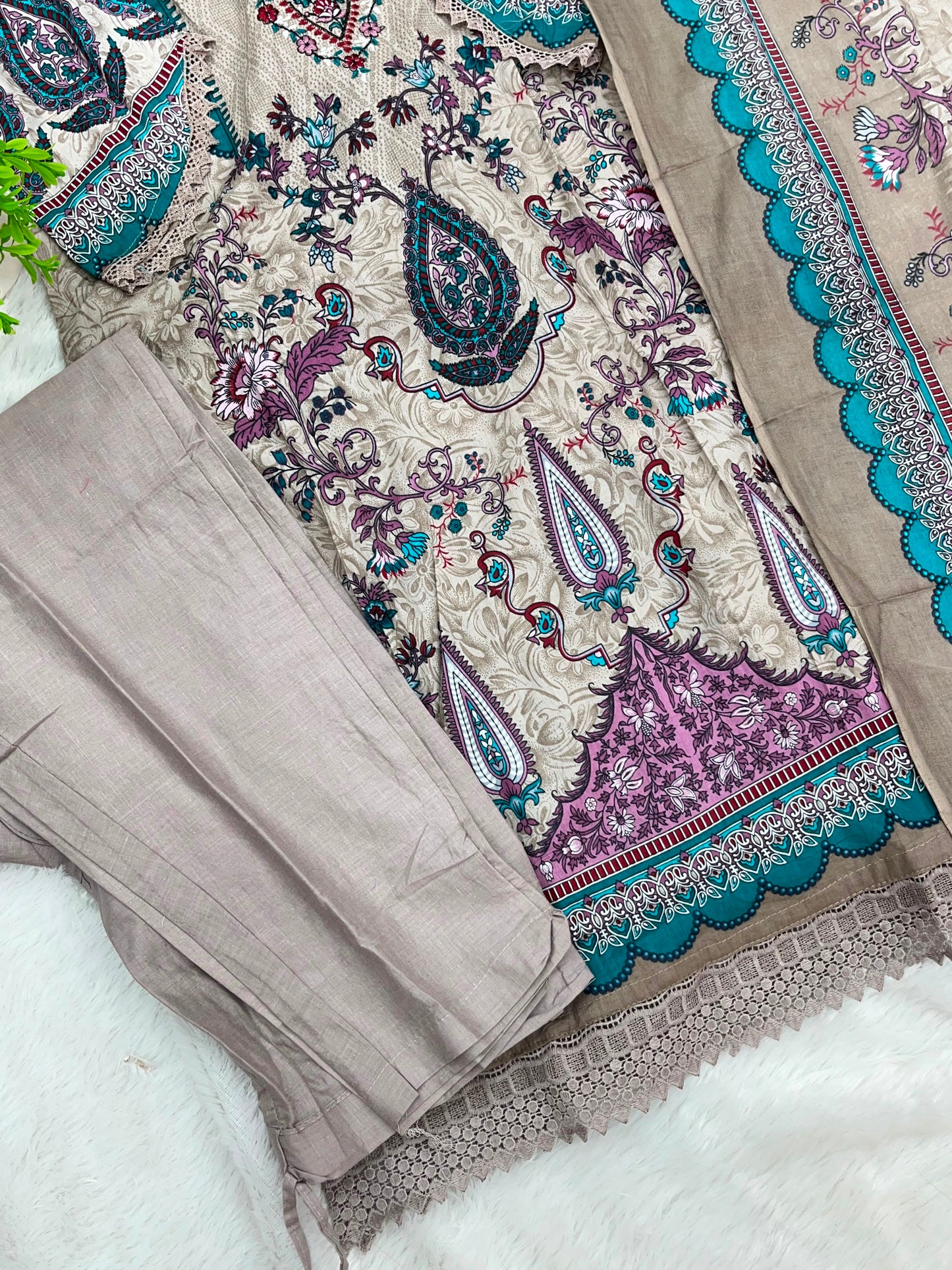 1219 Pakistani Embroidered Suit