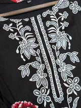 1450 Pakistani Embroidered Suit - Black