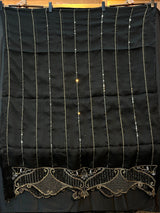 1484 Pakistani Unstitched Party Wear - Black