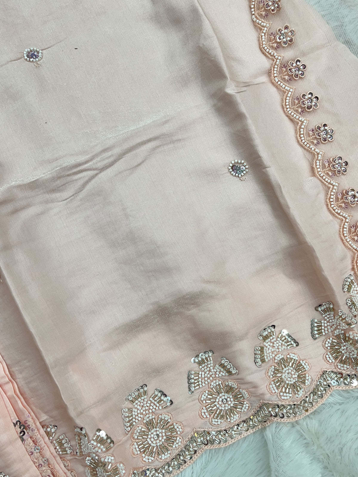 1431 Heavy Pakistani Partywear - Cream