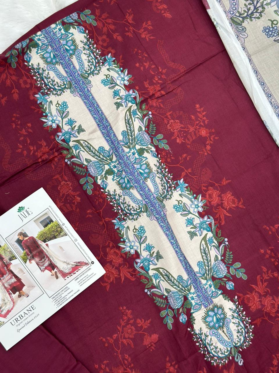 880 Unstitched OG JADE Urbane Digital Lawn Prints Suit