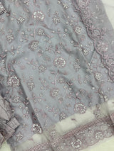 1432 Heavy Pakistani Partywear - Lilac