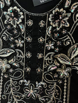 1488 Pakistani Unstitched Party Wear - Black