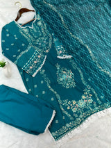 932 Pakistani Embroidered Suit