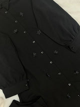 1379 Korean Long 2pc Coordset - Black