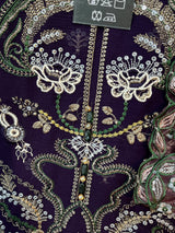 1782 Pakistani Unstitched Party Wear - Wine Purple