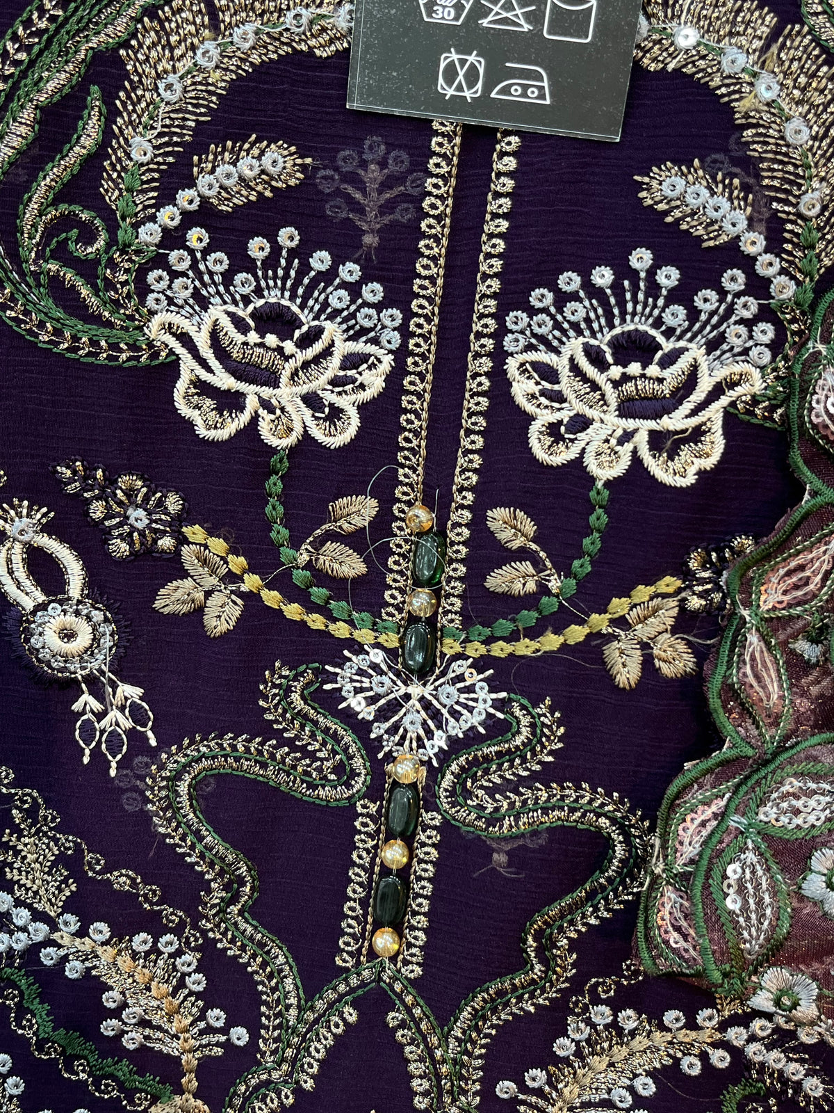 1782 Pakistani Unstitched Party Wear - Wine Purple