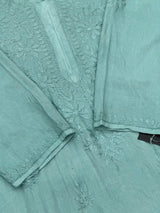 693 Lucknowi Palazzo Set - Sea Green