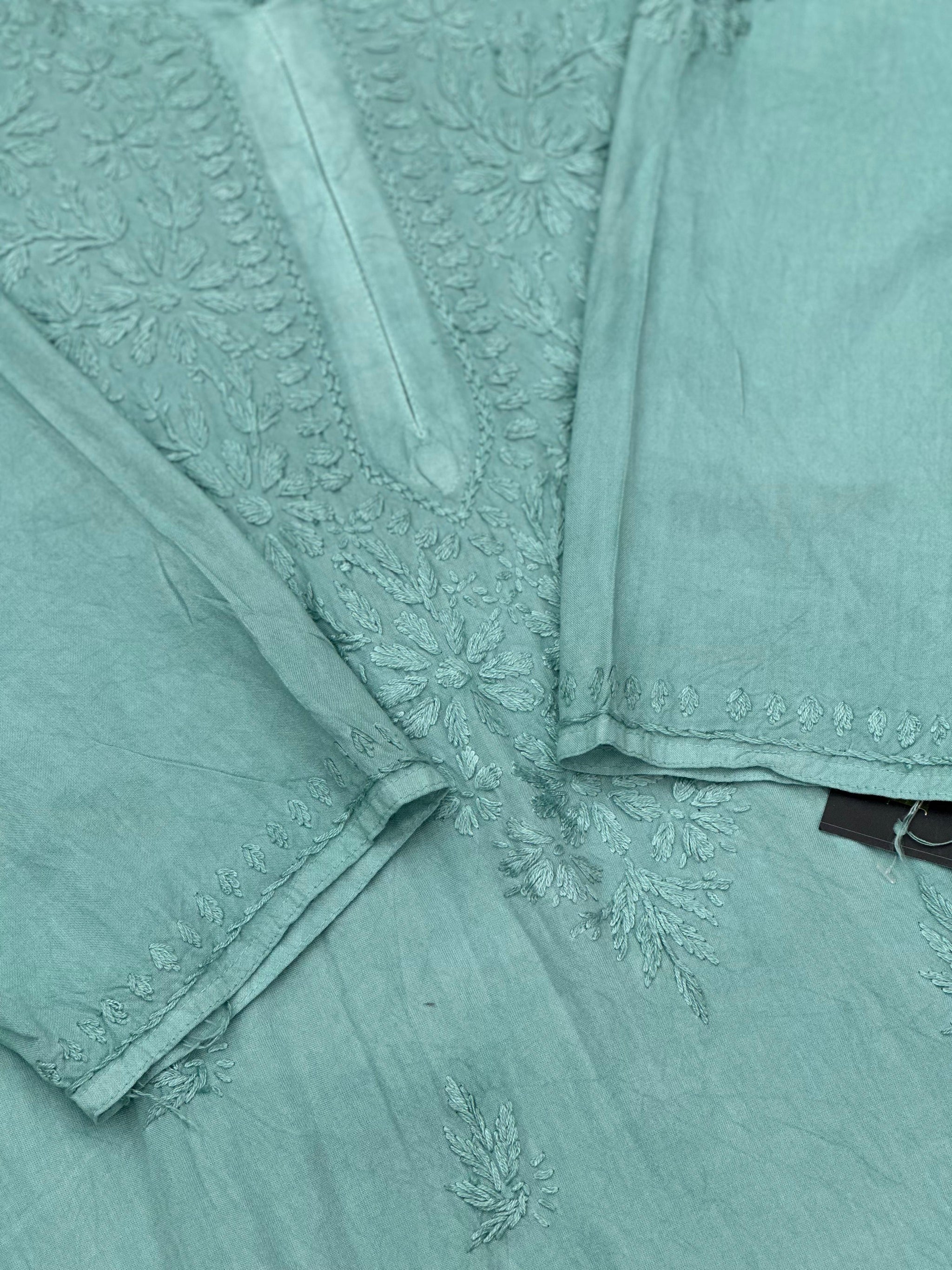 693 Lucknowi Palazzo Set - Sea Green