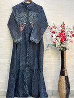 902 Denim Embroidered Coord-Set - Blue