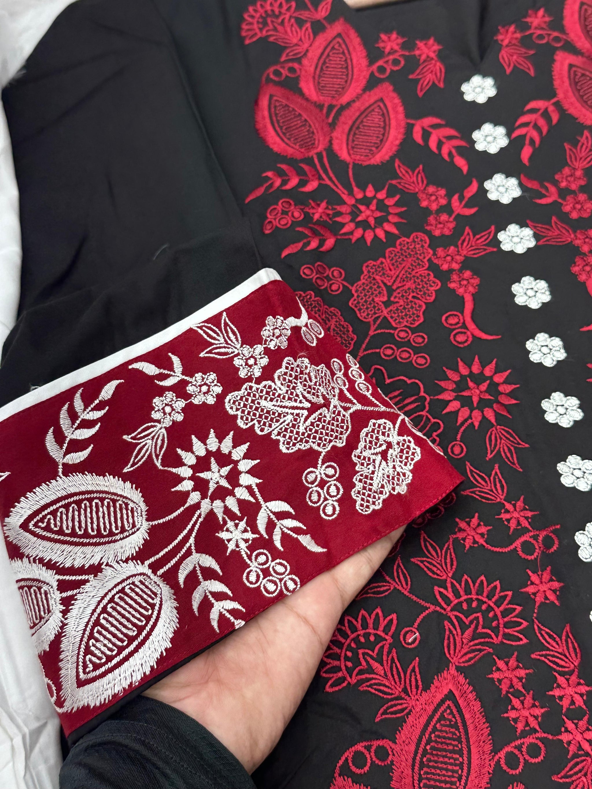 1096 Readymade Customize Embroidered 2-Pcs Coordset