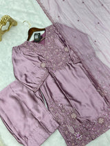 638 Mushk Farshi Set - Mauve