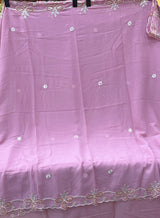 1440 Partywear Unstitched Partywear - Baby Pink