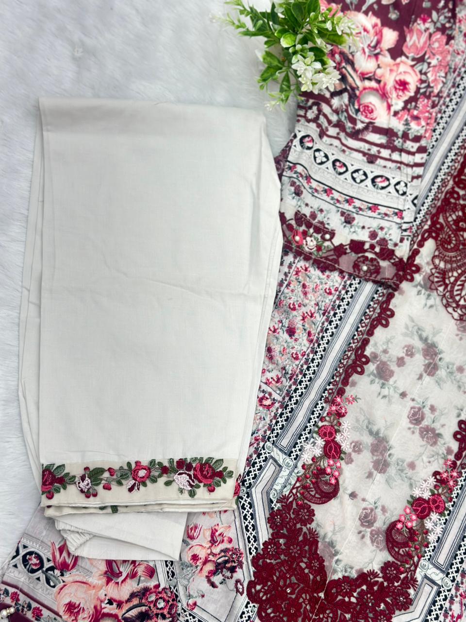 745 Readymade Elaf Pakistani Floral Printed Lawn Suit